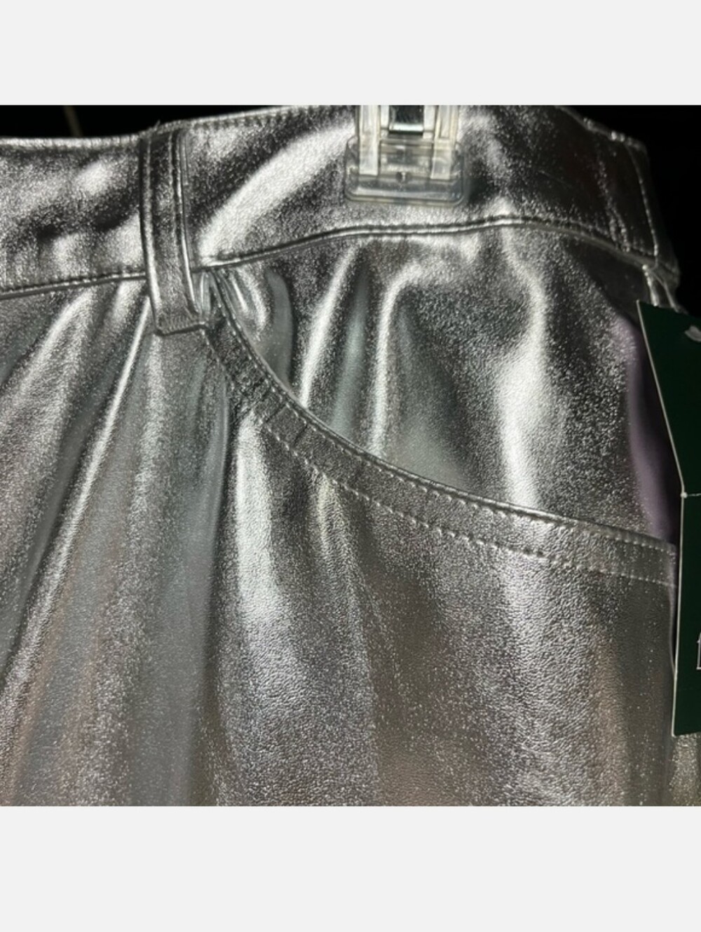 Wild Fable High-Rise Silver Metallic Straight-Leg Pants - Women - Picture 5 of 9